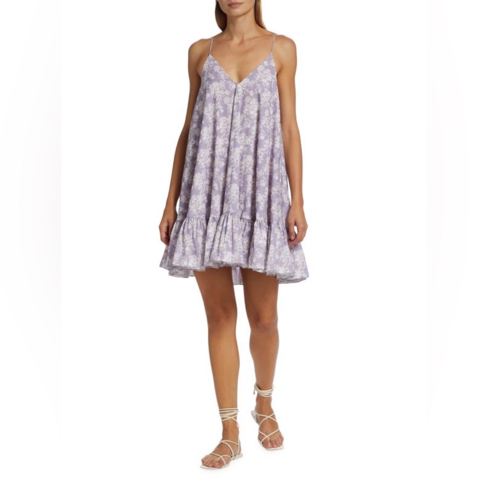 Caroline Constas Laural Ruffled-hem mini dress size medium